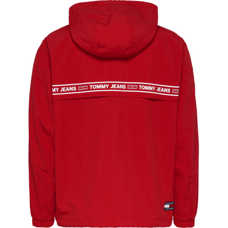 coupe-vent à bande de logo homme tommy jeans chicago