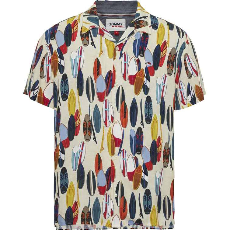 chemise homme  th tjm aop camp shirt