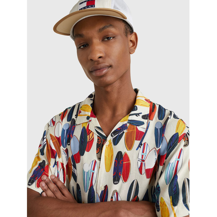 chemise homme  th tjm aop camp shirt