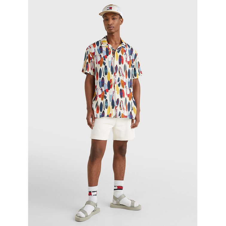 chemise homme  th tjm aop camp shirt