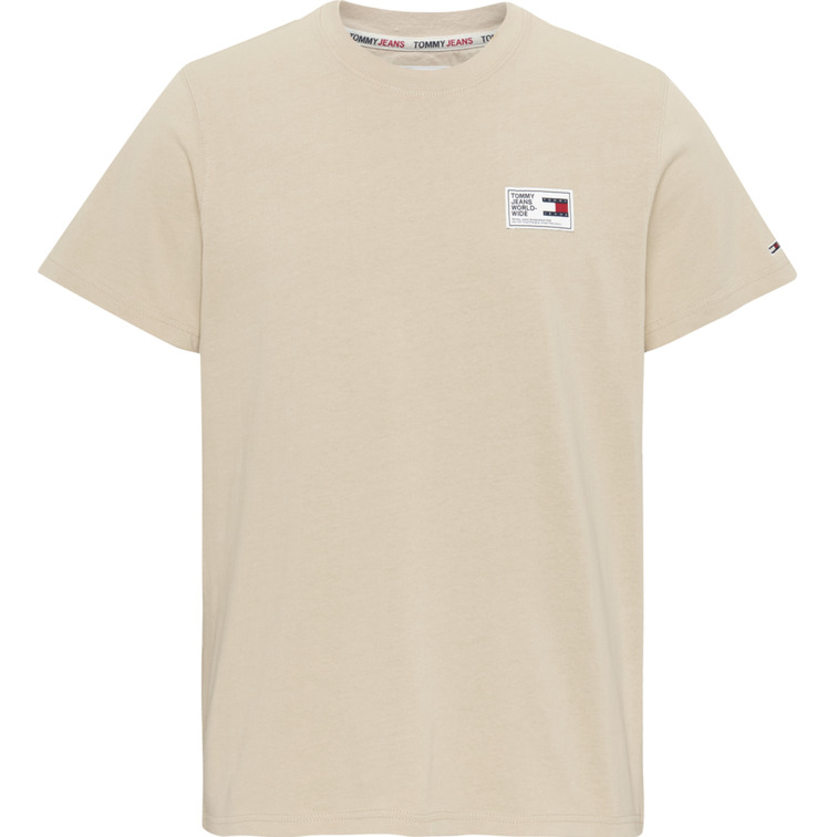 t-shirt homme  th tjm woven label tee