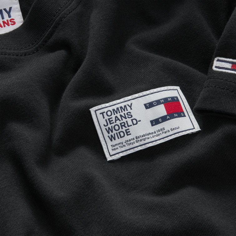 t-shirt homme  th tjm woven label tee
