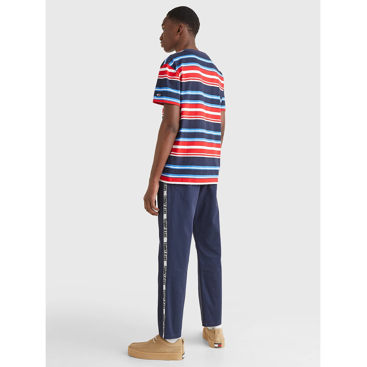 t-shirt homme  th tjm signature stripe tee