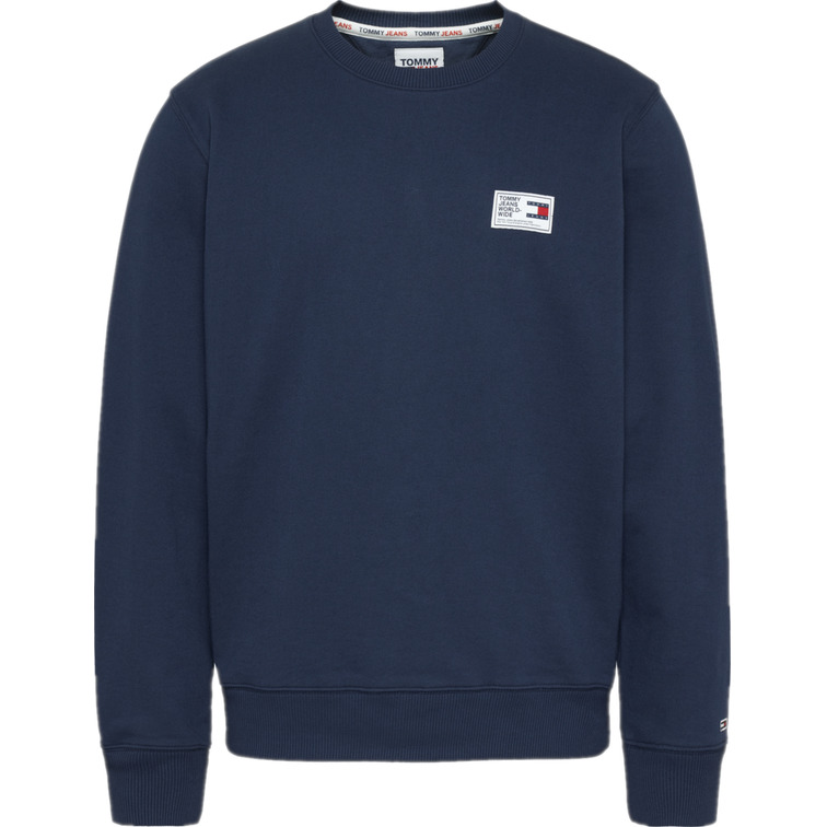 sweat-shirt homme  th tjm woven label crew
