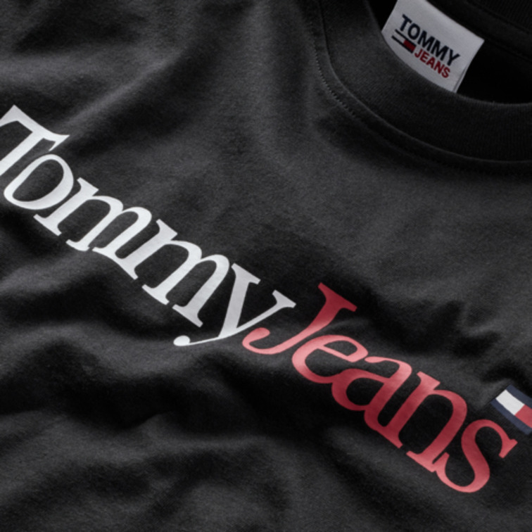 t-shirt homme  th tjm reg essential multi logo t