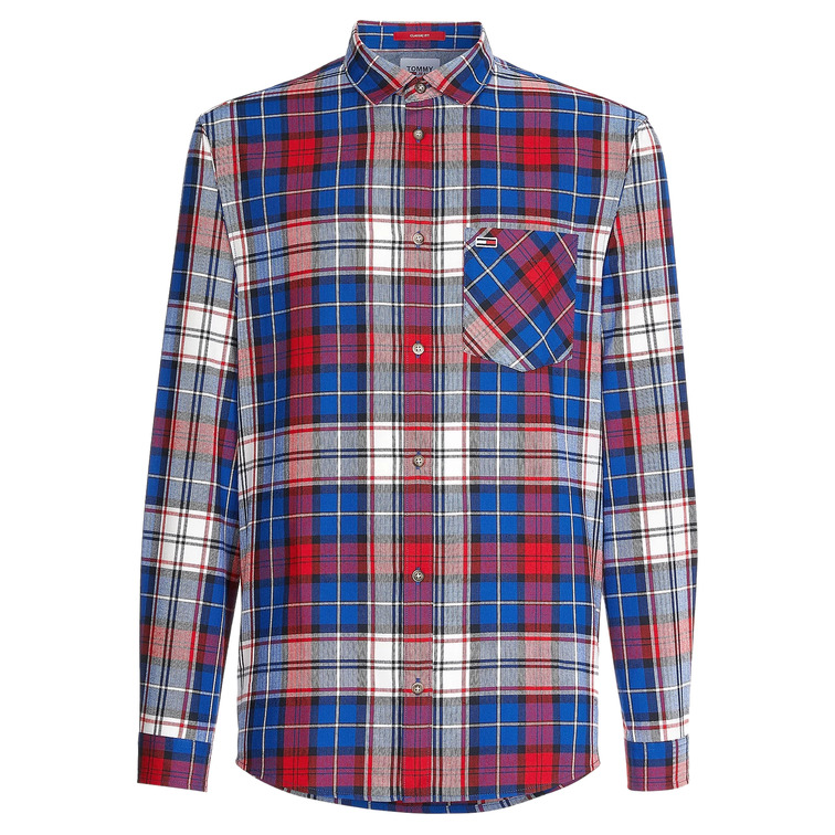 chemise homme  th tjm check flannel shirt