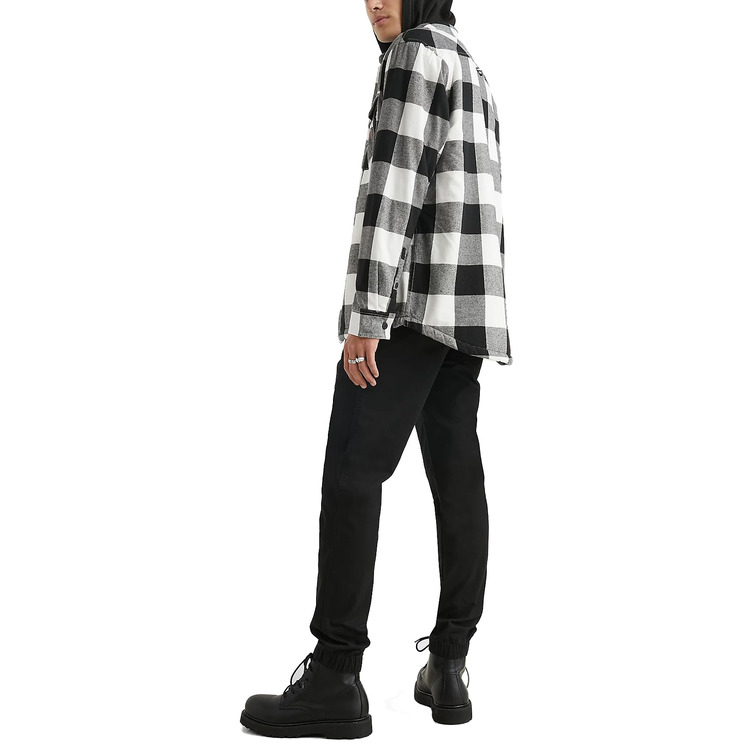cazadora homme  th tjm sherpa flannel overshirt