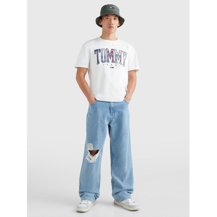 t-shirt homme  th tjm clsc tartan tommy tee