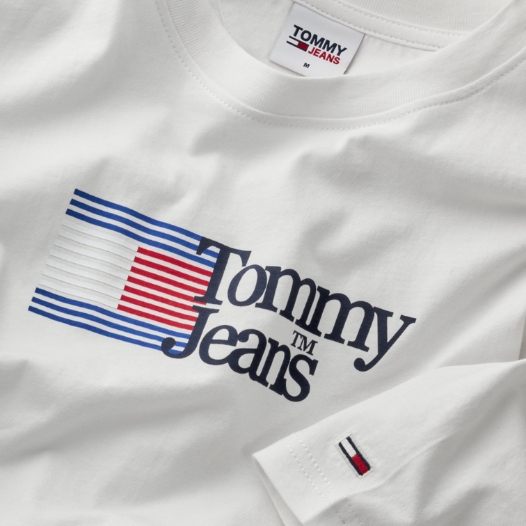 t-shirt homme  th tjm clsc rwb chest logo tee