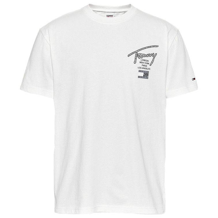 t-shirt homme  th tjm clsc aop logo tee