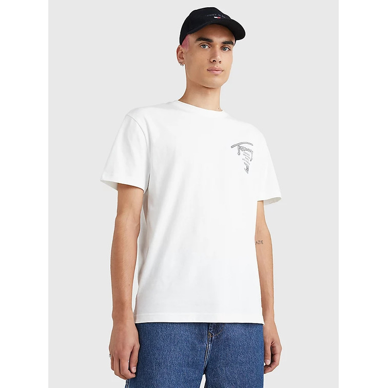t-shirt homme  th tjm clsc aop logo tee