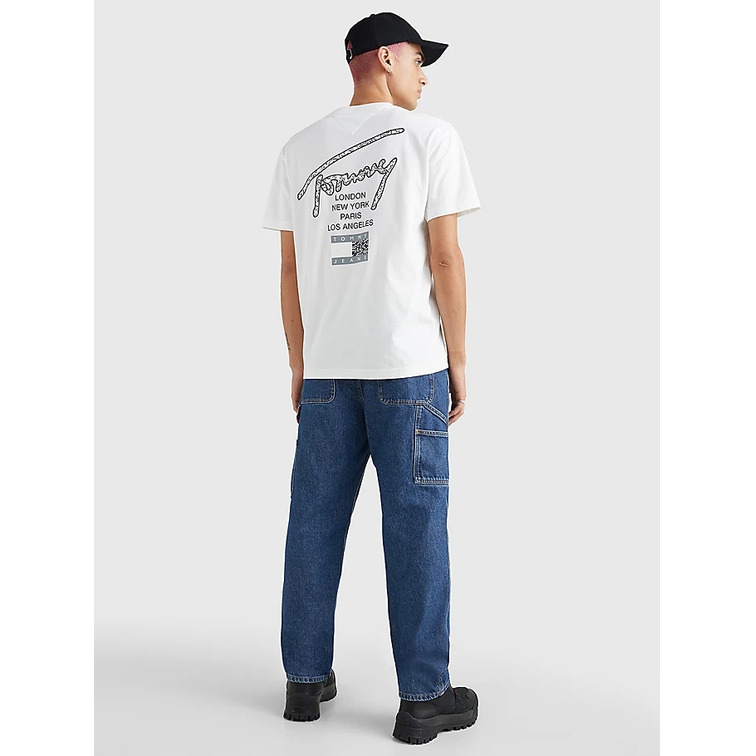 t-shirt homme  th tjm clsc aop logo tee