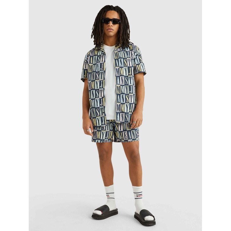 chemise homme  th tjm clsc tommy aop ss shirt