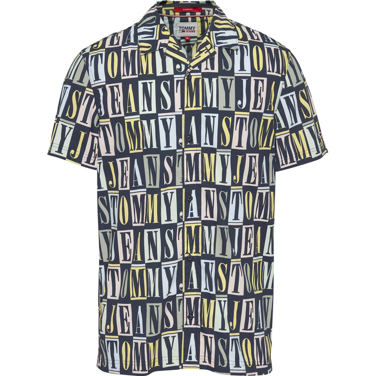 chemise homme  th tjm clsc tommy aop ss shirt
