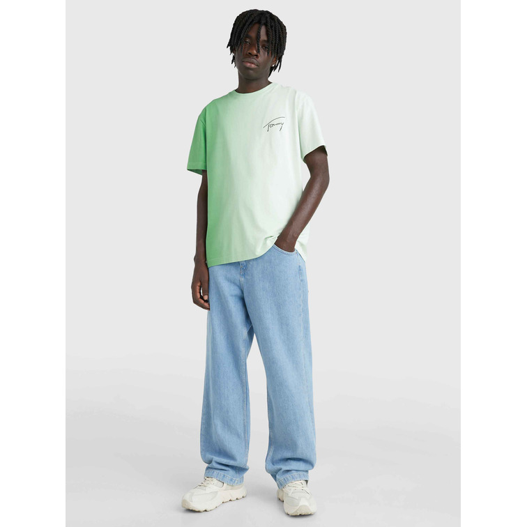 t-shirt homme  th tjm clsc dip dye signature tee