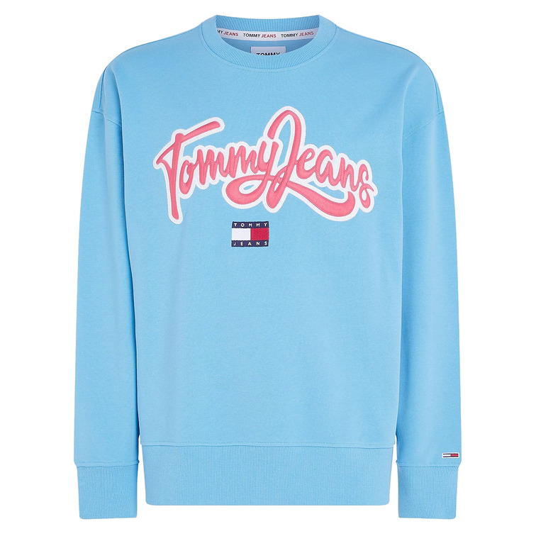 sweat-shirt homme  th tjm rlx college pop text crew