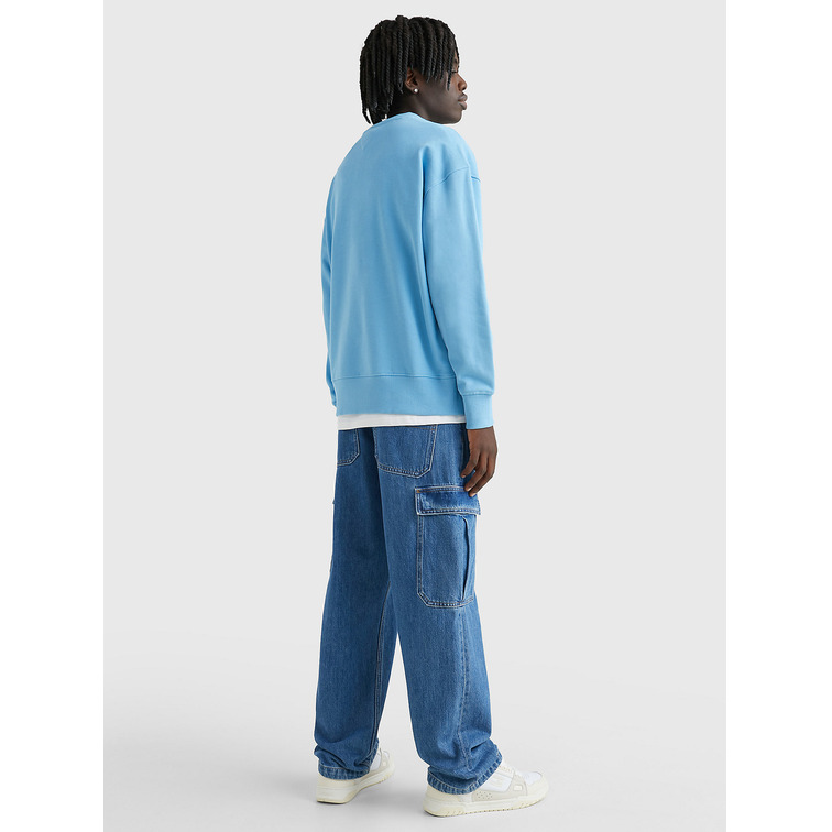 sweat-shirt homme  th tjm rlx college pop text crew