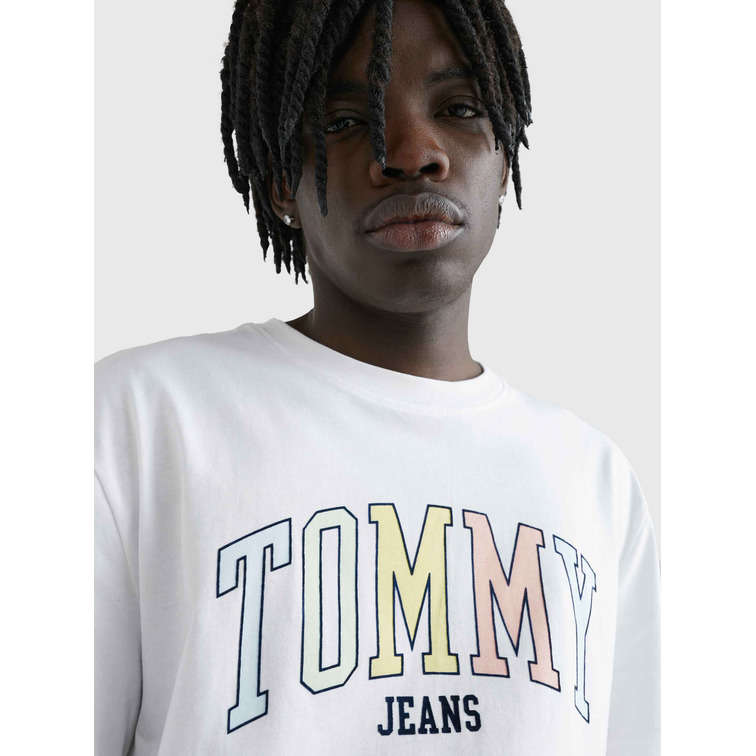 t-shirt homme  th tjm clsc college pop tommy tee