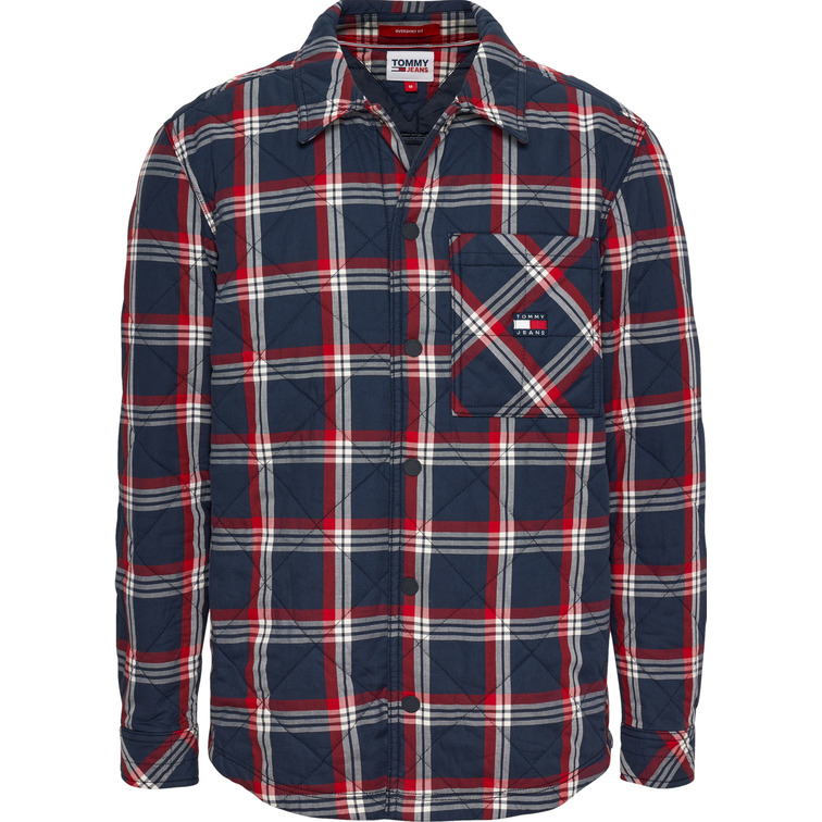 chemise homme  th tjm padded check overshirt