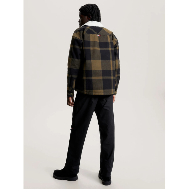 chemise homme  th tjm check sherpa lined overshi