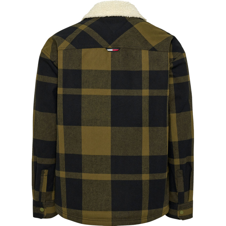 chemise homme  th tjm check sherpa lined overshi