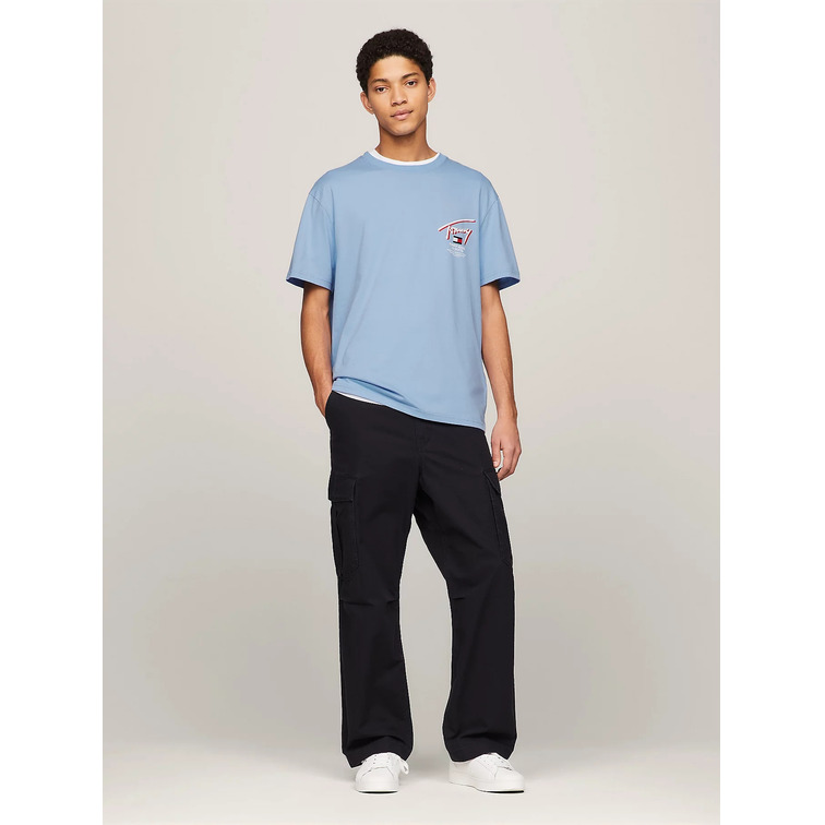 t-shirt homme  th tjm reg 3d street signtr tee e