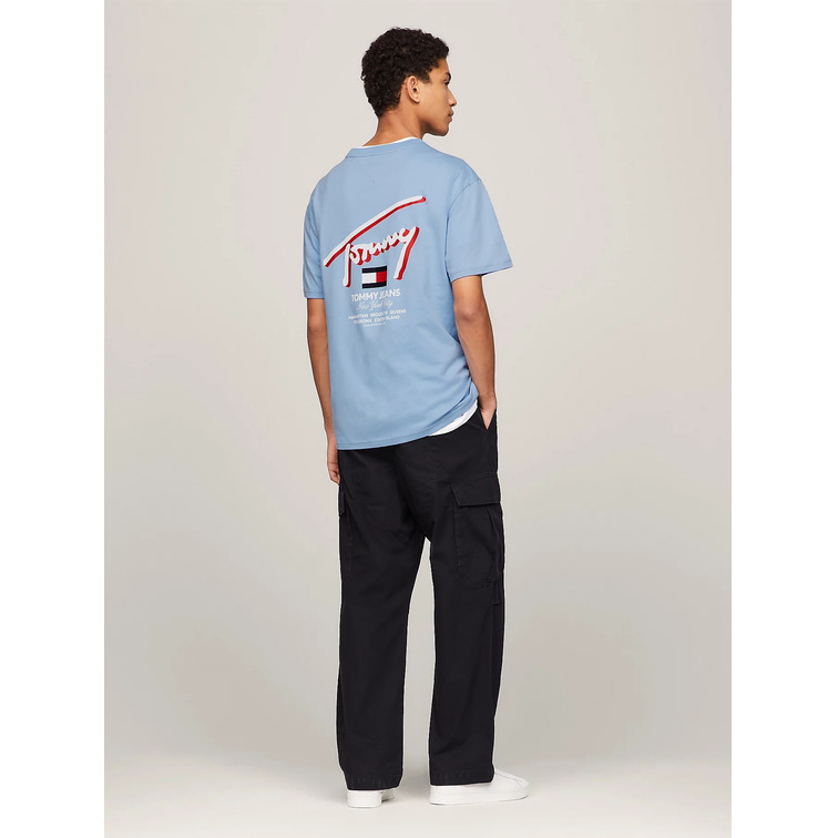 t-shirt homme  th tjm reg 3d street signtr tee e