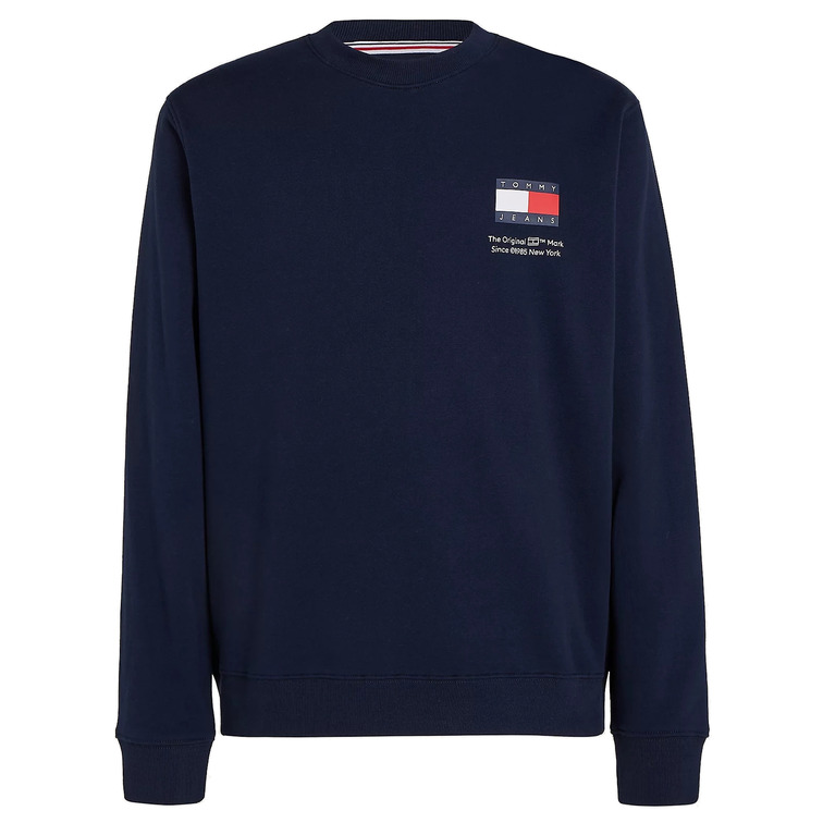sweat-shirt homme  th tjm reg essential flag cneck e