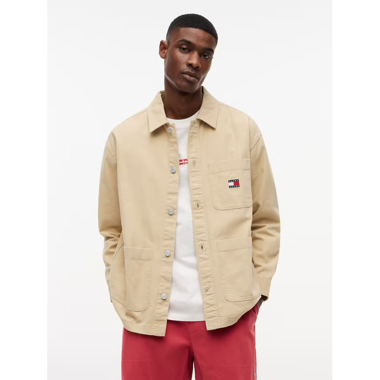 chemise homme  tommy hilfiger tjm essential overshirt ext