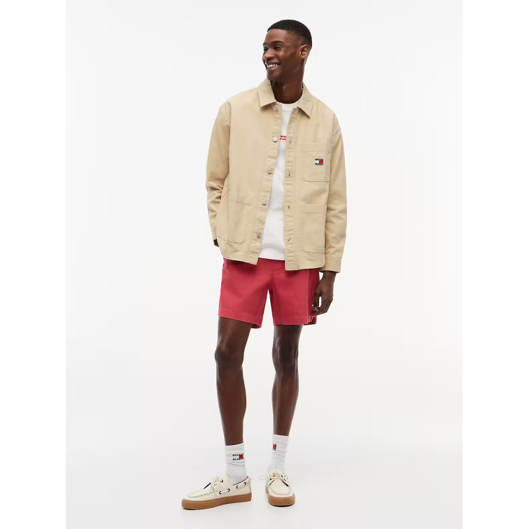 chemise homme  tommy hilfiger tjm essential overshirt ext