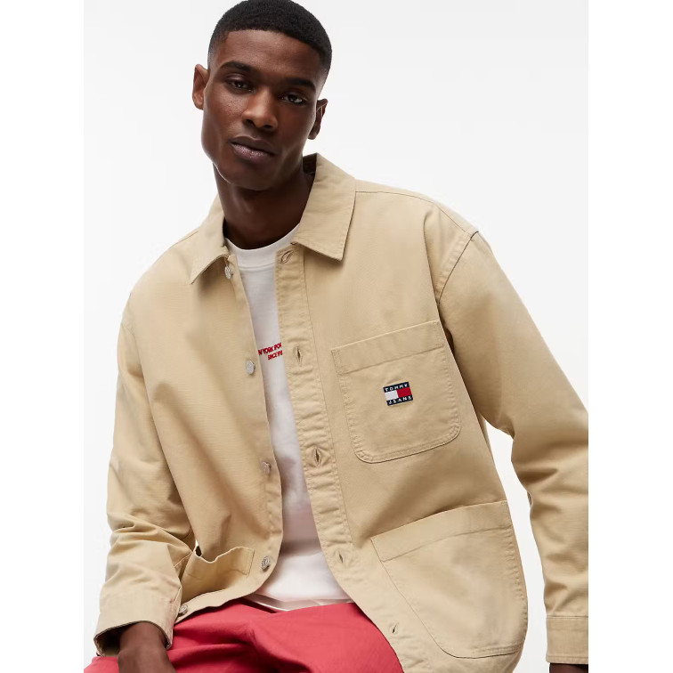 chemise homme  tommy hilfiger tjm essential overshirt ext