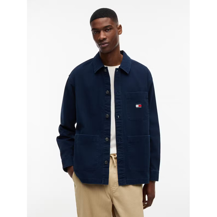 chemise homme  tommy hilfiger tjm essential overshirt ext