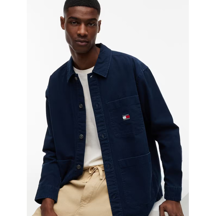 chemise homme  tommy hilfiger tjm essential overshirt ext