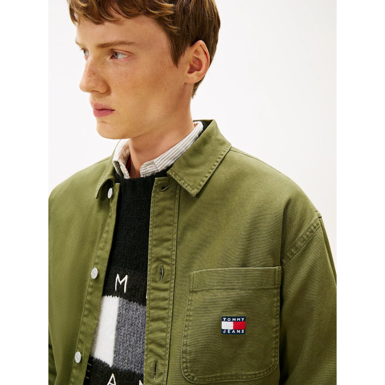 chemise homme  tommy hilfiger tjm essential overshirt ext