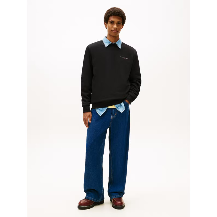 sweat-shirt homme  tommy hilfiger tjm reg linear crew ext