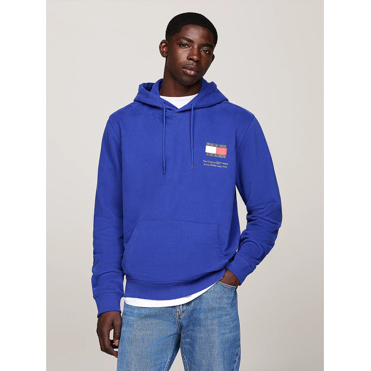 sweat-shirt homme  th tjm reg essential flag hood ex