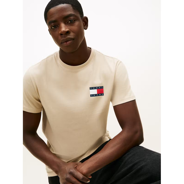 t-shirt homme  tommy hilfiger tjm slim essential flag tee ex