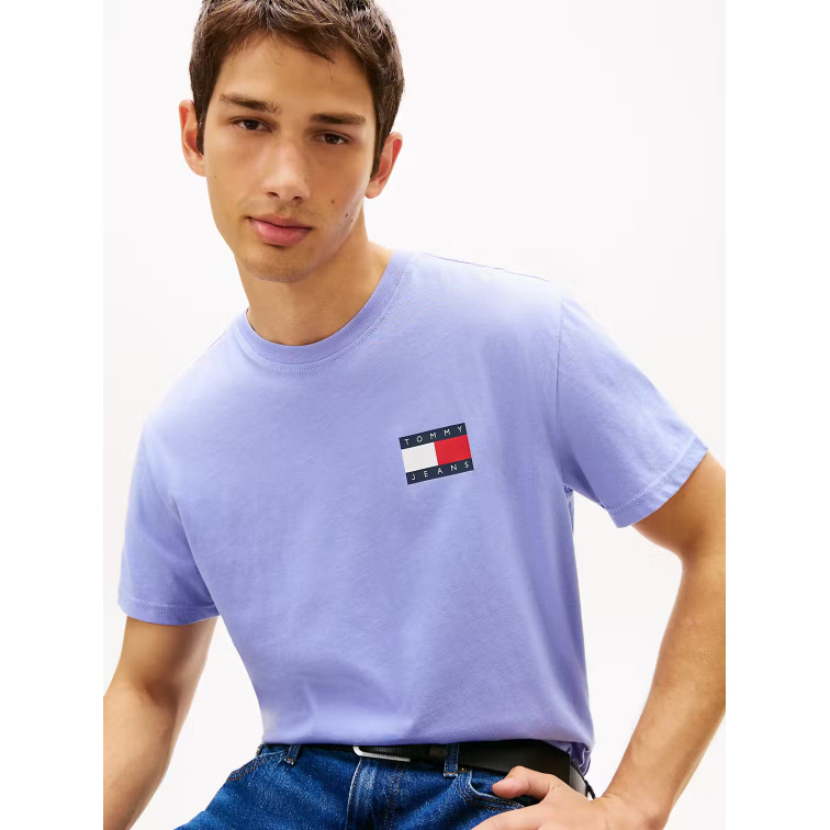 t-shirt homme  tommy hilfiger tjm slim essential flag tee ex