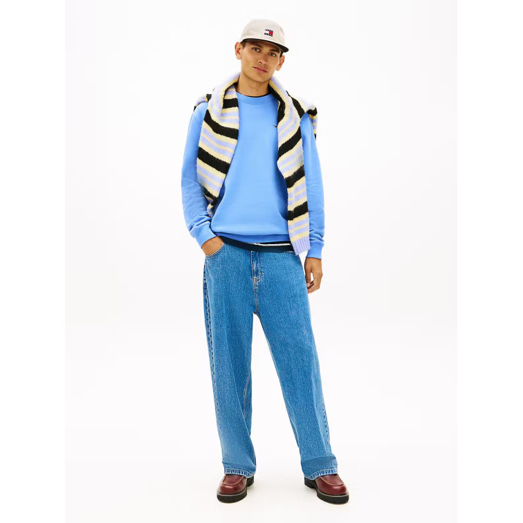 sweat-shirt homme  tommy hilfiger tjm reg s flag crew