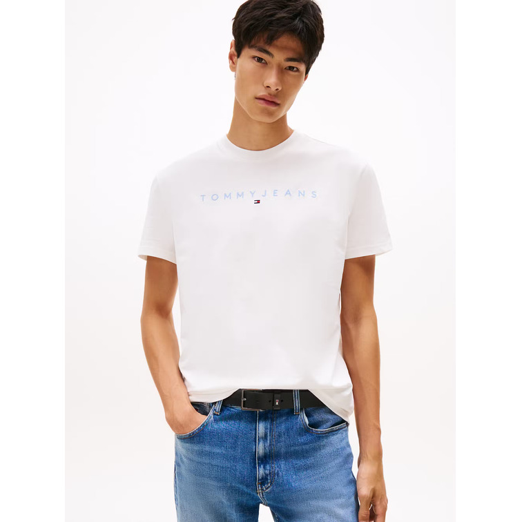 t-shirt homme  tommy hilfiger tjm reg linear logo tee ext