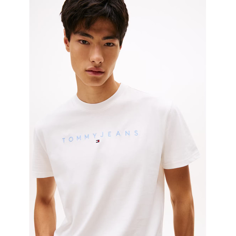t-shirt homme  tommy hilfiger tjm reg linear logo tee ext