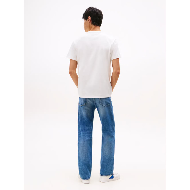 t-shirt homme  tommy hilfiger tjm reg linear logo tee ext