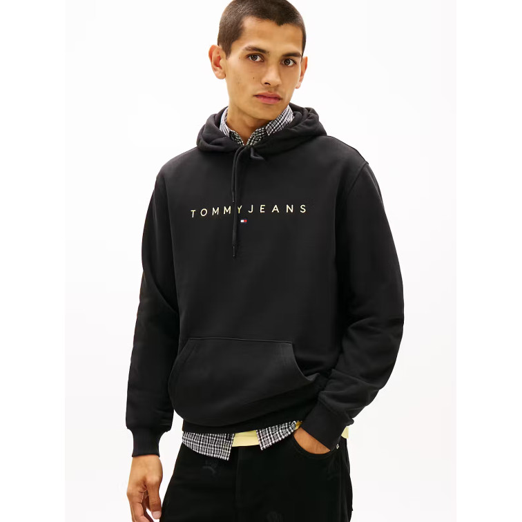 sweat-shirt homme  tommy hilfiger tjm reg linear logo hoodie ext
