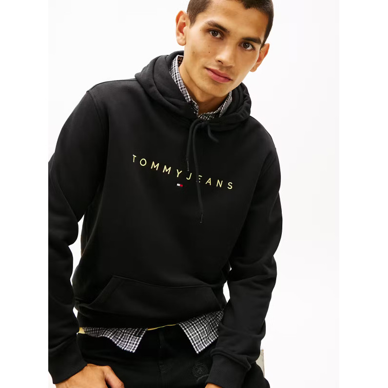 sweat-shirt homme  tommy hilfiger tjm reg linear logo hoodie ext