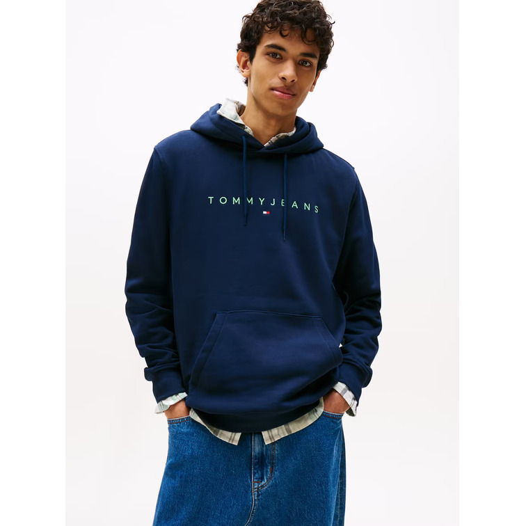 sweat-shirt homme  tommy hilfiger tjm reg linear logo hoodie ext