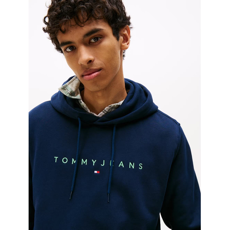 sweat-shirt homme  tommy hilfiger tjm reg linear logo hoodie ext