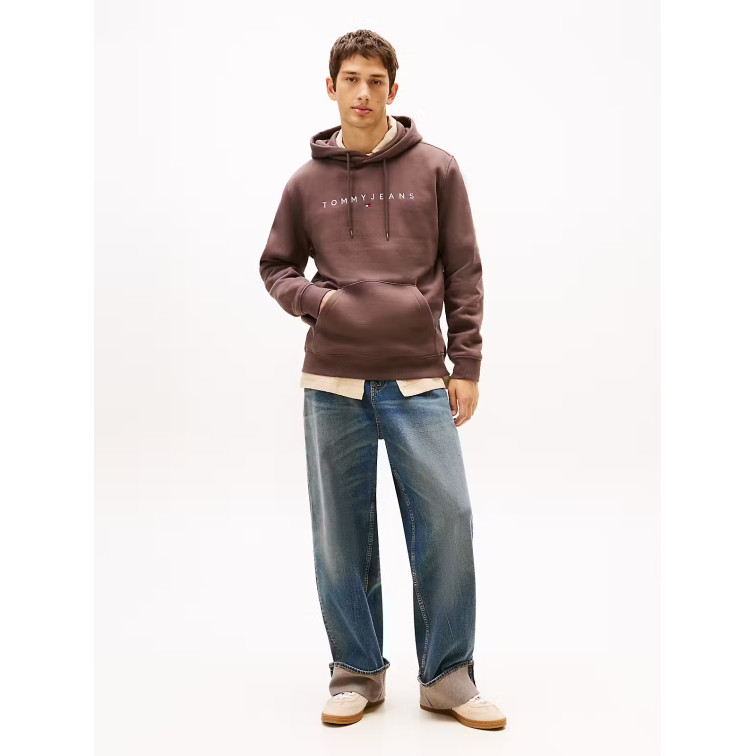 sweat-shirt homme  tommy hilfiger tjm reg linear logo hoodie ext