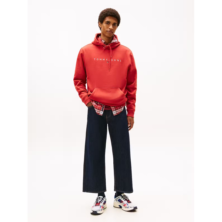 sweat-shirt homme  tommy hilfiger tjm reg linear logo hoodie ext