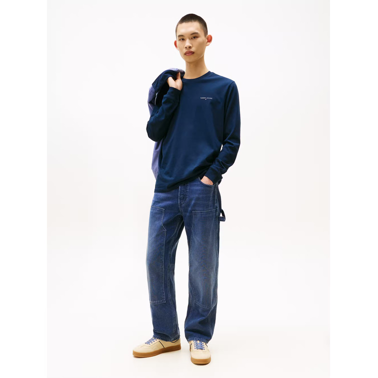 homme tjm slim chest linear ls tee e c1g
