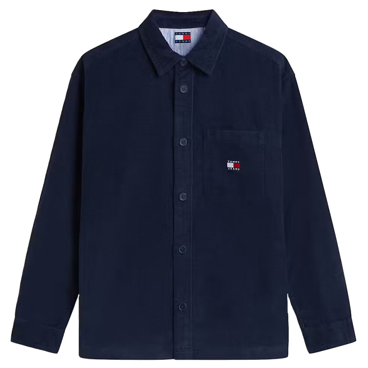 chemise homme  tommy hilfiger tjm brick cord overshirt ext